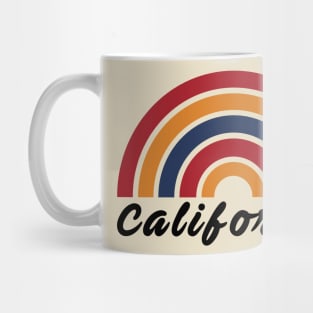 Retro California Rainbow t-shirt Mug